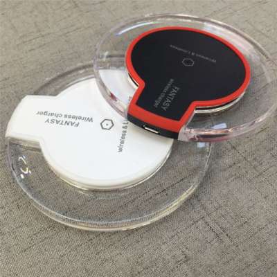 Drop Shipping Portable 5V / 2A Qi Mobile Phone Fantasy Mini Fast Magnetic Wireless Charger for iPhone X 8 for Samsung Galaxy