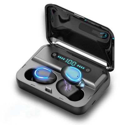 F9-5 LED Power Display TWS BT Invisible Wireless Earbuds Earphone Waterproof Bluetooth Headphone with Power Bank Charging Case